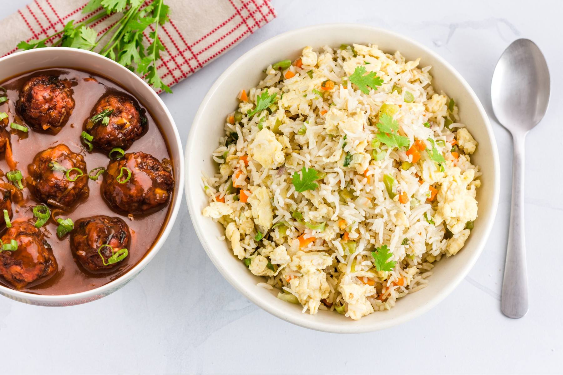Fried Rice & Manchurian Combo